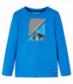 Kids' T-shirt with Long Sleeves Cobalt Blue 128