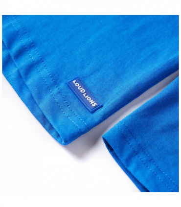 Kids' T-shirt with Long Sleeves Cobalt Blue 128