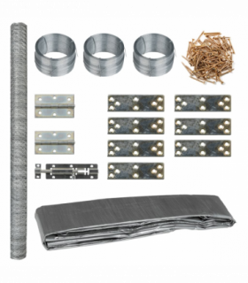 vidaXL Chicken Coop 268x100x190 cm Metal