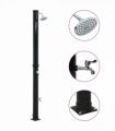 vidaXL Solar Shower Black 220 cm 20 L