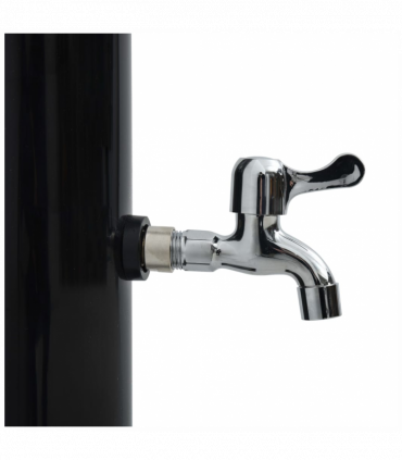 vidaXL Solar Shower Black 220 cm 20 L