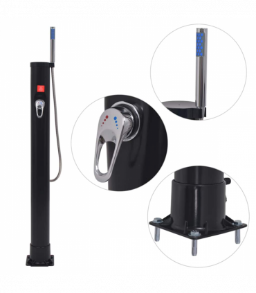 vidaXL Solar Shower 8 L PVC Steel