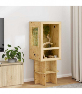 vidaXL Terrarium Brown 50 x 50 x 80 cm OSB