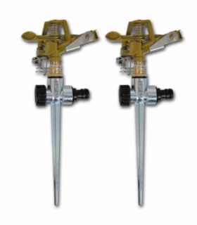 Impulse Sprinklers Garden Watering Zinc Metal Spike 2 pcs