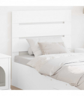 vidaXL Headboard White Engineered Wood