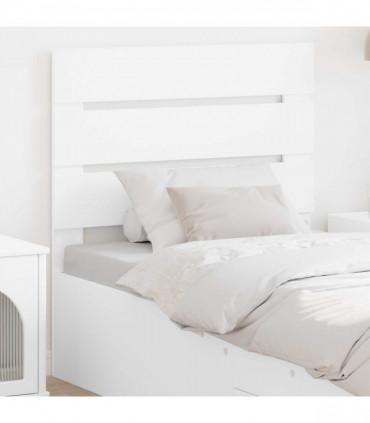 vidaXL Headboard White Engineered Wood