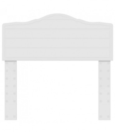 vidaXL Headboard White Engineered wood