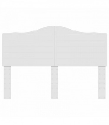 vidaXL Headboard White Engineered wood