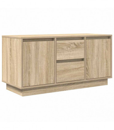 vidaXL TV Cabinet with LED Lights Sonoma Oak 100x41x50 cm