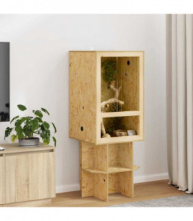 vidaXL Terrarium Brown 50 x 50 x 80 cm OSB