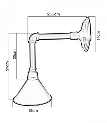 Indoor Wall Light | Pipe Light Fitting ~2607