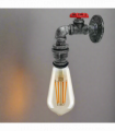 Industrial E27 Rustic Water Pipe Wall Light Fitting Industrial Sconce~2886