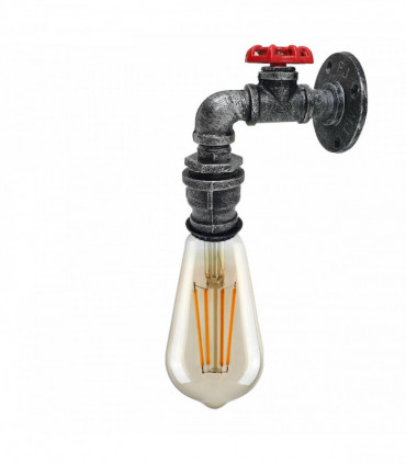 Industrial E27 Rustic Water Pipe Wall Light Fitting Industrial Sconce~2886