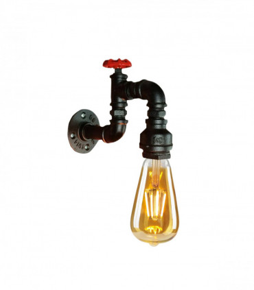 Industrial E27 Rustic Water Pipe Wall Light Fitting Industrial Sconce~2886
