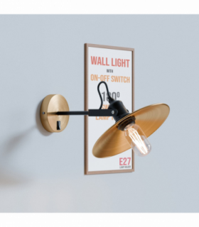 Industrial Adjustable Swivel Wall Sconce with LED E27 Bulb Compatibility-5626