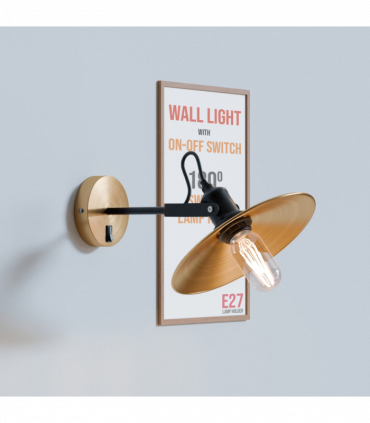 Industrial Adjustable Swivel Wall Sconce with LED E27 Bulb Compatibility-5626