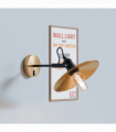 Industrial Adjustable Swivel Wall Sconce with LED E27 Bulb Compatibility-5626