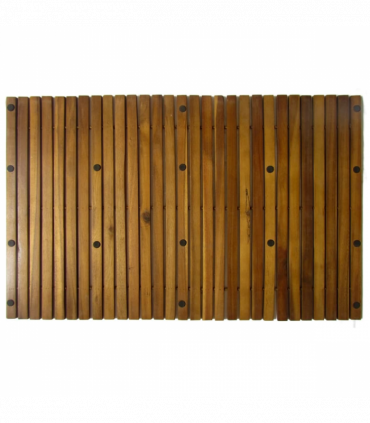 2 pcs Acacia Bath Mat 80 x 50 cm
