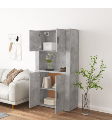 vidaXL Highboard Concrete Grey Engineered Wood