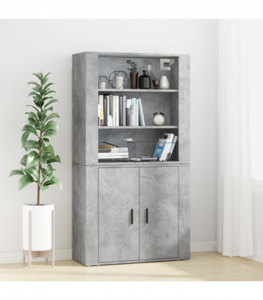 vidaXL Highboard Concrete Grey Engineered Wood