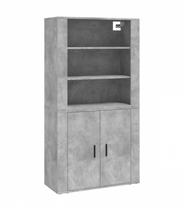 vidaXL Highboard Concrete Grey Engineered Wood