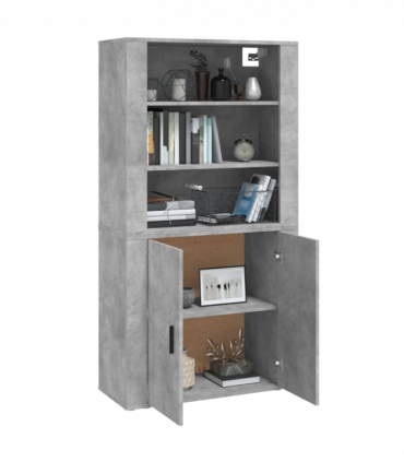 vidaXL Highboard Concrete Grey Engineered Wood