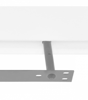 2 White MDF Floating Wall Display Shelves Book/DVD Storage