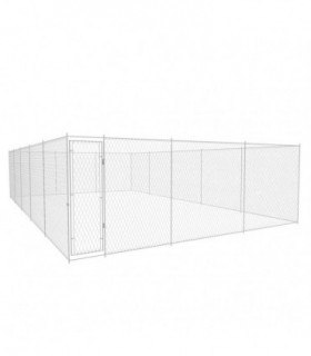 vidaXL Outdoor Dog Kennel Galvanised Steel 950x570x185 cm