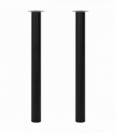 2 Telescopic Table Legs Black 710 mm-1100 mm