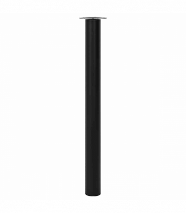 2 Telescopic Table Legs Black 710 mm-1100 mm
