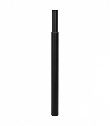 2 Telescopic Table Legs Black 710 mm-1100 mm