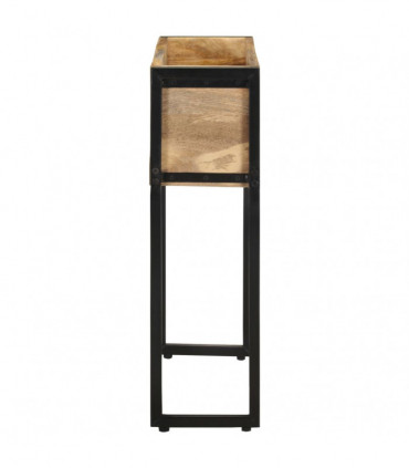 vidaXL Planter 60x20x68 cm Rough Mango Wood