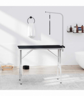 vidaXL Adjustable Dog Grooming Table with 1 Loop