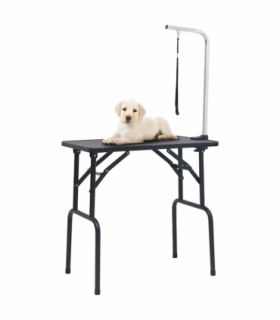 vidaXL Adjustable Dog Grooming Table with 1 Loop