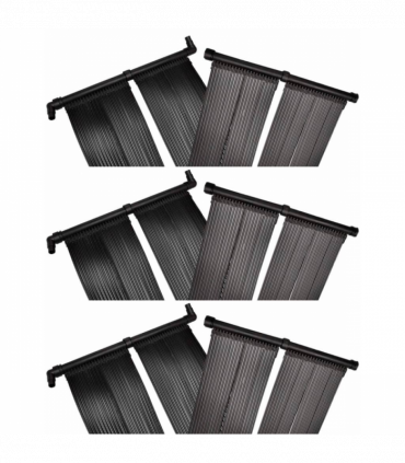 vidaXL Solar Pool Heater Panel 6 pcs 80x620 cm