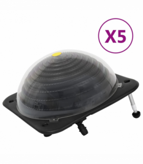 vidaXL Solar Pool Heaters 5 pcs 75x75x36 cm HDPE Aluminium