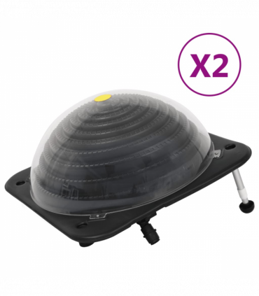 vidaXL Solar Pool Heaters 2 pcs 75x75x36 cm HDPE Aluminium