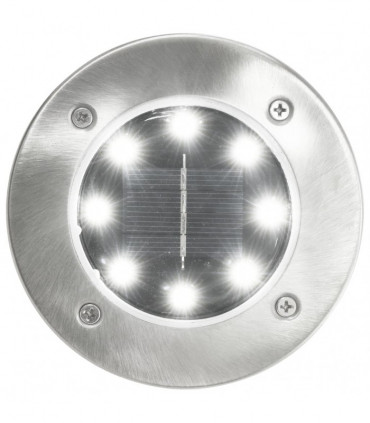 vidaXL Solar Ground Lights 8 pcs LED Lights White