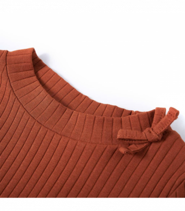 Kids' T-shirt with Long Sleeves Cognac 104