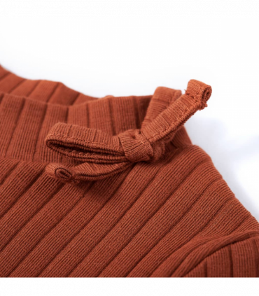 Kids' T-shirt with Long Sleeves Cognac 104