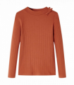 Kids' T-shirt with Long Sleeves Cognac 116