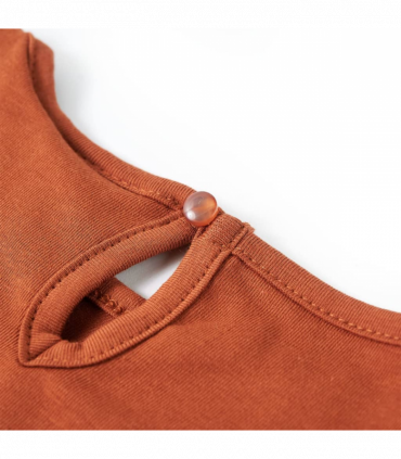 Kids' T-shirt with Long Sleeves Cognac 140