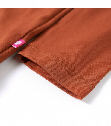 Kids' T-shirt with Long Sleeves Cognac 140