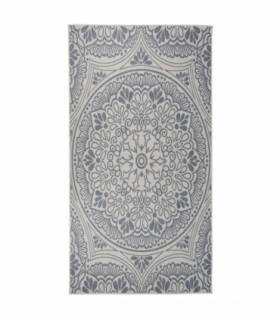 vidaXL Outdoor Flatweave Rug 80x150 cm Blue Pattern