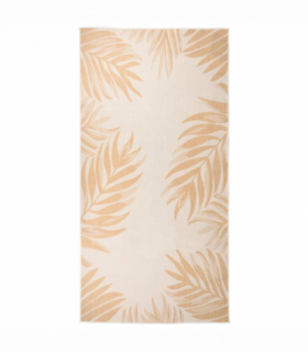 vidaXL Outdoor Flatweave Rug 100x200 cm Leaf Pattern