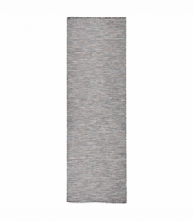 vidaXL Outdoor Flatweave Rug 80x250 cm Brown and Blue