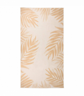 vidaXL Outdoor Flatweave Rug 80x150 cm Leaf Pattern
