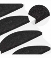 vidaXL Stair Mats Self-adhesive 20 pcs Anthracite 65x22.5x3.5 cm