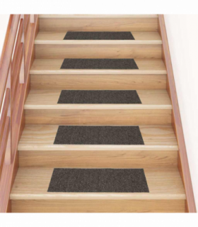 vidaXL Stair Mats Self-adhesive 15 pcs 60x25 cm Anthracite Rectangular
