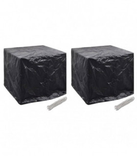 vidaXL Garden Water Tank Covers 2 pcs 8 Eyelets 116x100x120 cm